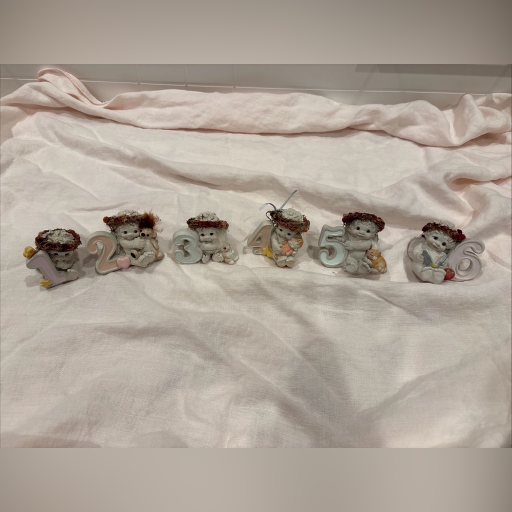 Vintage Dreamsicle Birthday Figurines